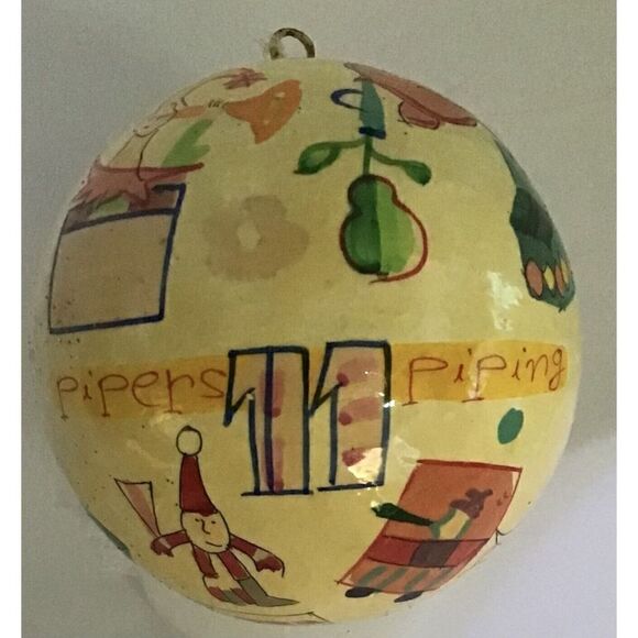 🎄 Hand-Painted “12 Days of Christmas” Ornaments – Set of 5 - Picture 10 of 11